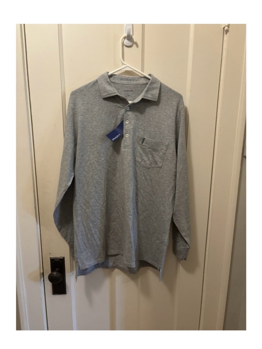 THE SHOTGUN START & B. DRADDY JACK POLO - GRAY HEATHER NWT